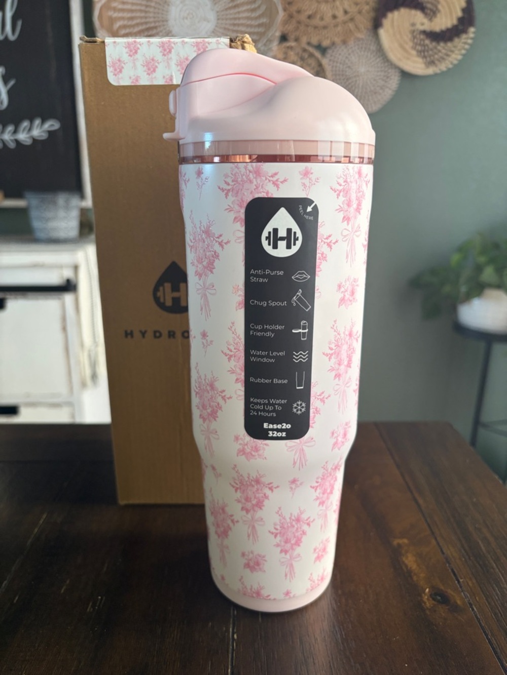 Hydrojug Ease2o (32oz) in Bouquet! New! Limited Edition!!